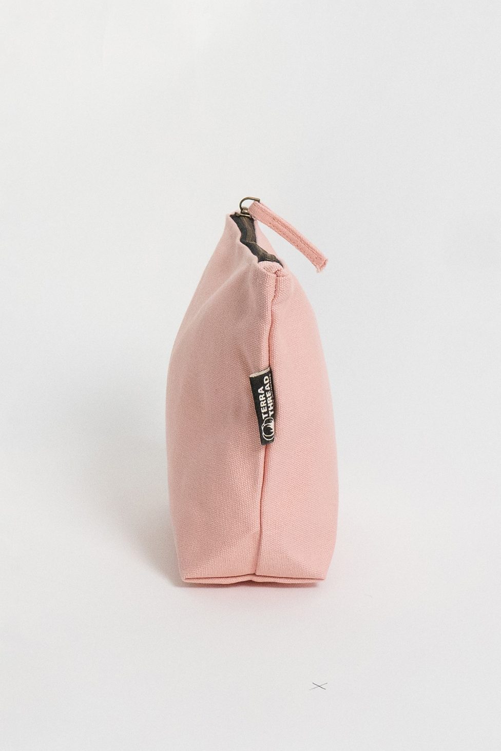 Terra Thread Organic Cotton Canvas Zippered Pouch - Rose