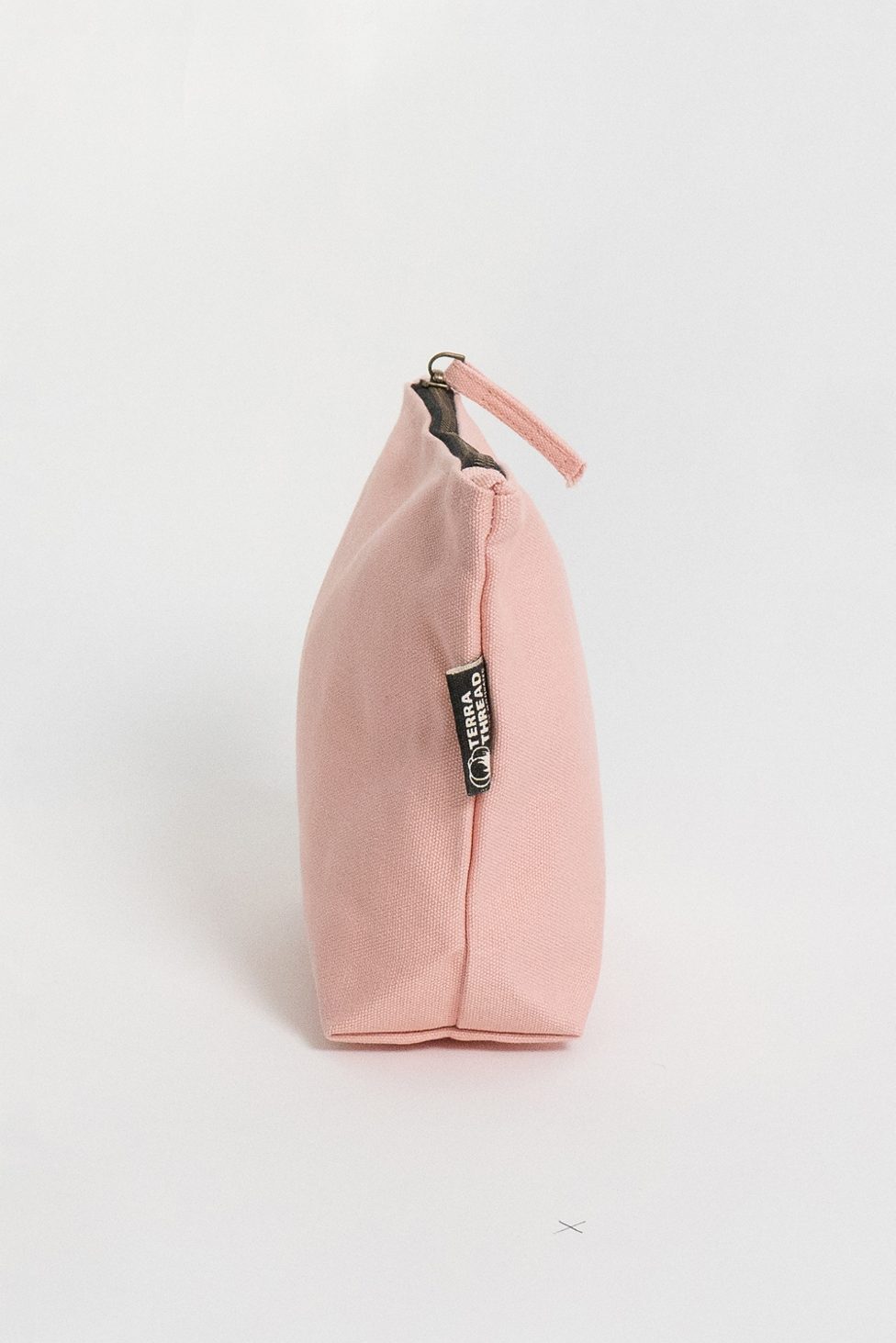 Terra Thread Organic Cotton Canvas Zippered Pouch - Rose