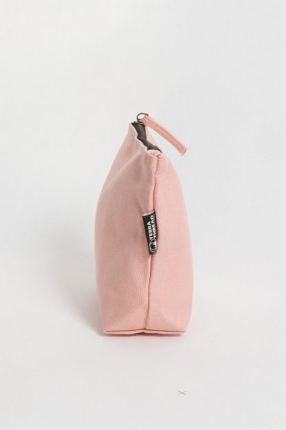 Terra Thread Organic Cotton Canvas Zippered Pouch - Rose