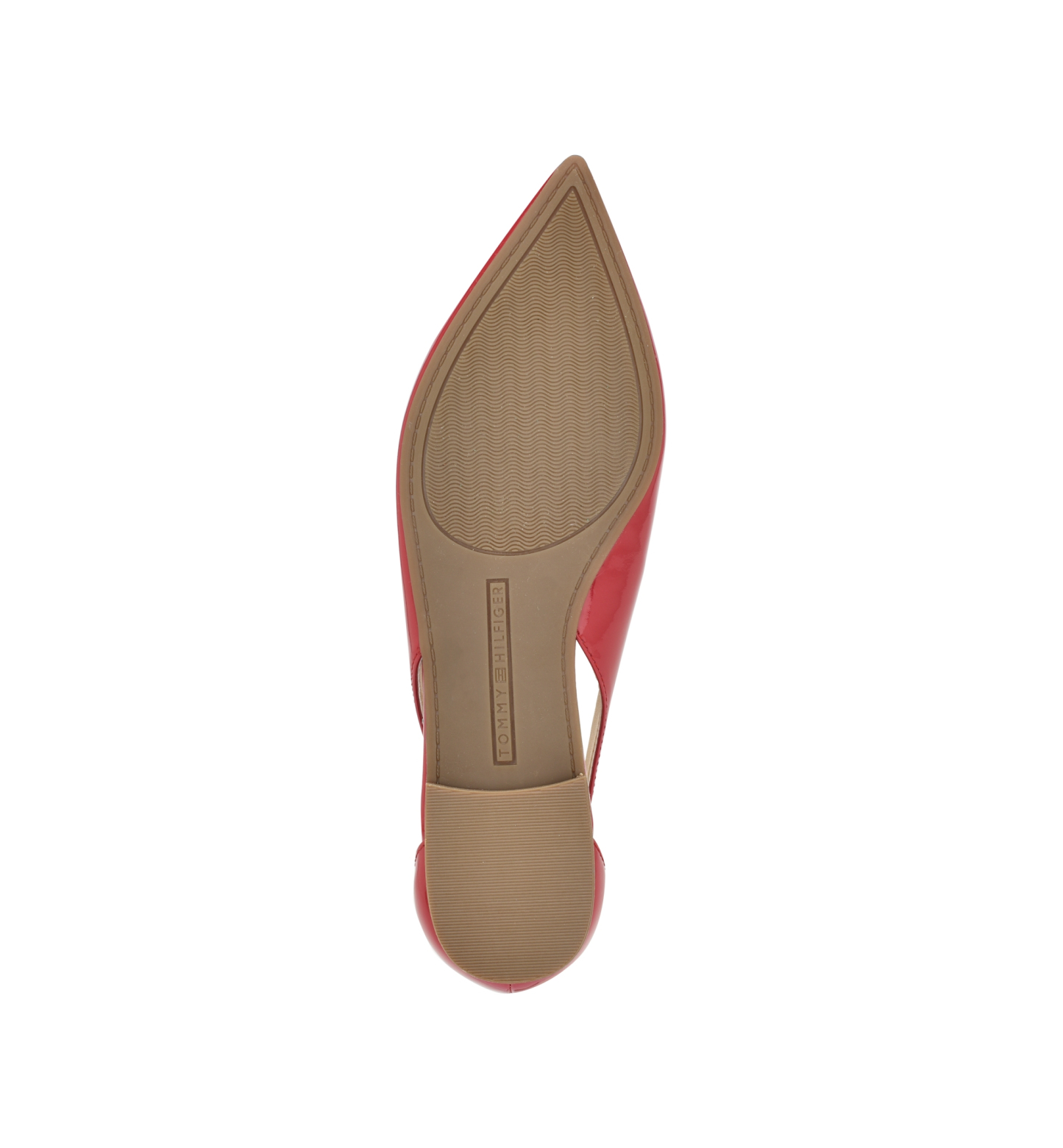 Tommy Hilfiger Women's Velahi Cutout Pointy Toe Flats - Red Patent