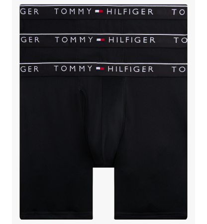 Tommy Hilfiger Men's Micro Boxer Briefs, 3-Pack - Black