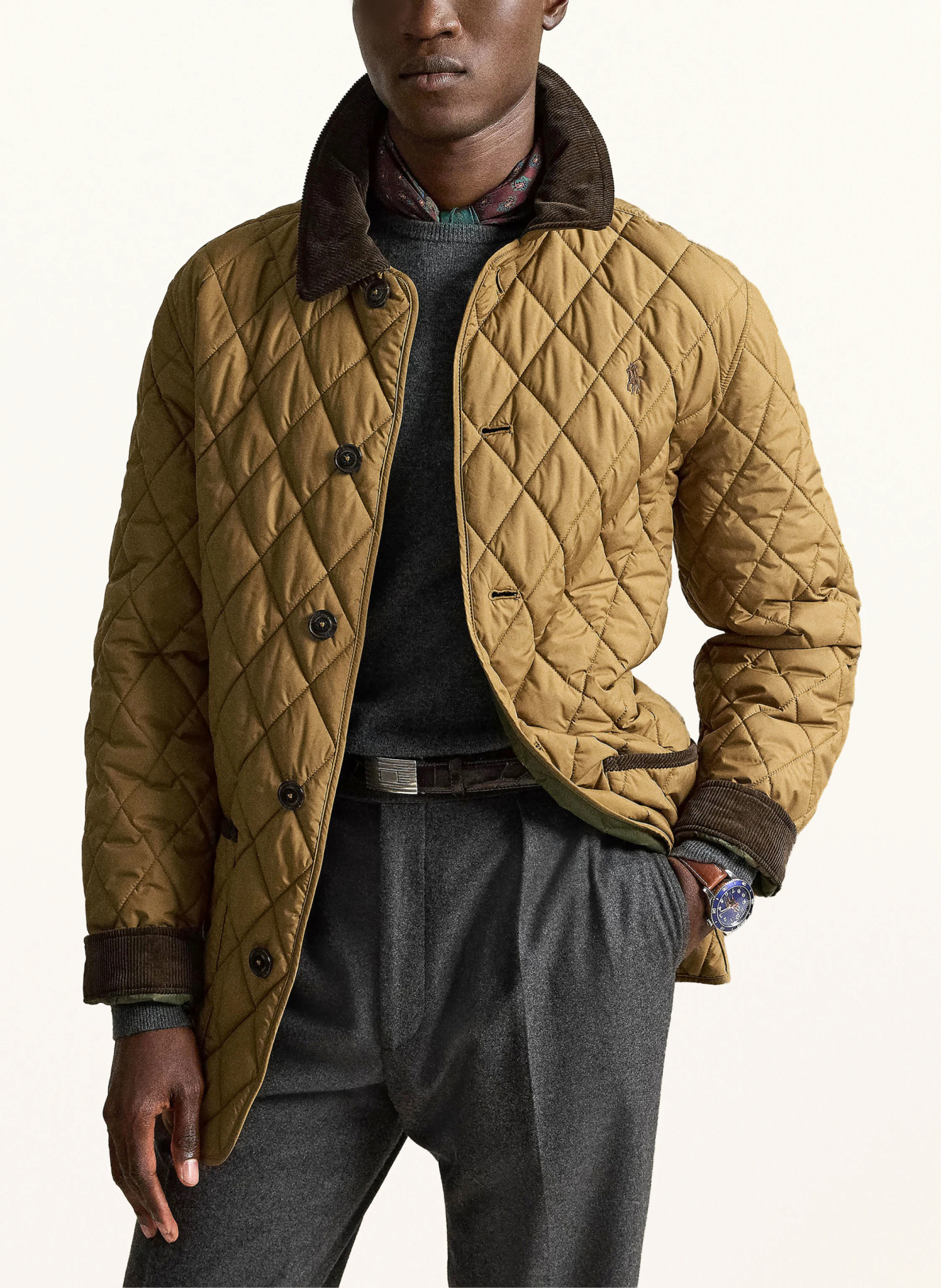 POLO RALPH LAUREN Steppjacke – HELLBRAUN / DUNKELBRAUN