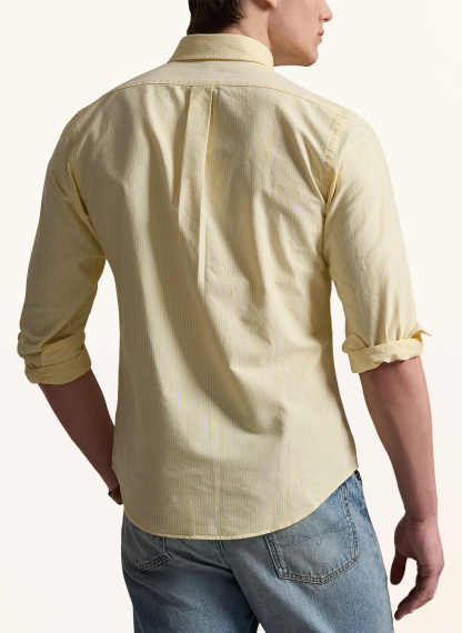 POLO RALPH LAUREN Hemd Custom Fit – HELLGELB / WEISS