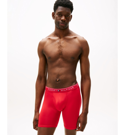 Tommy Hilfiger Men's Micro Boxer Briefs, 3-Pack - Primary Red/Desert Sky/White