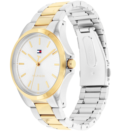 Tommy Hilfiger Men's Quartz Two Tone Stainless Steel Bracelet Watch, 42mm - Two Tone
