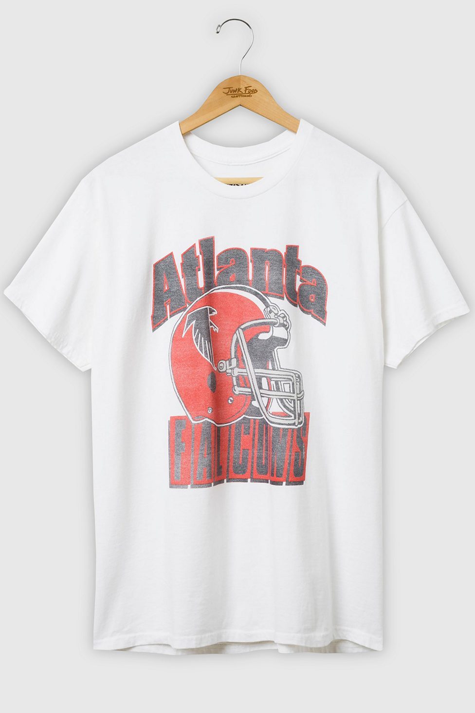 Junk Food NFL Throwback Helmet Flea Market Tee - Atlanta Falcons