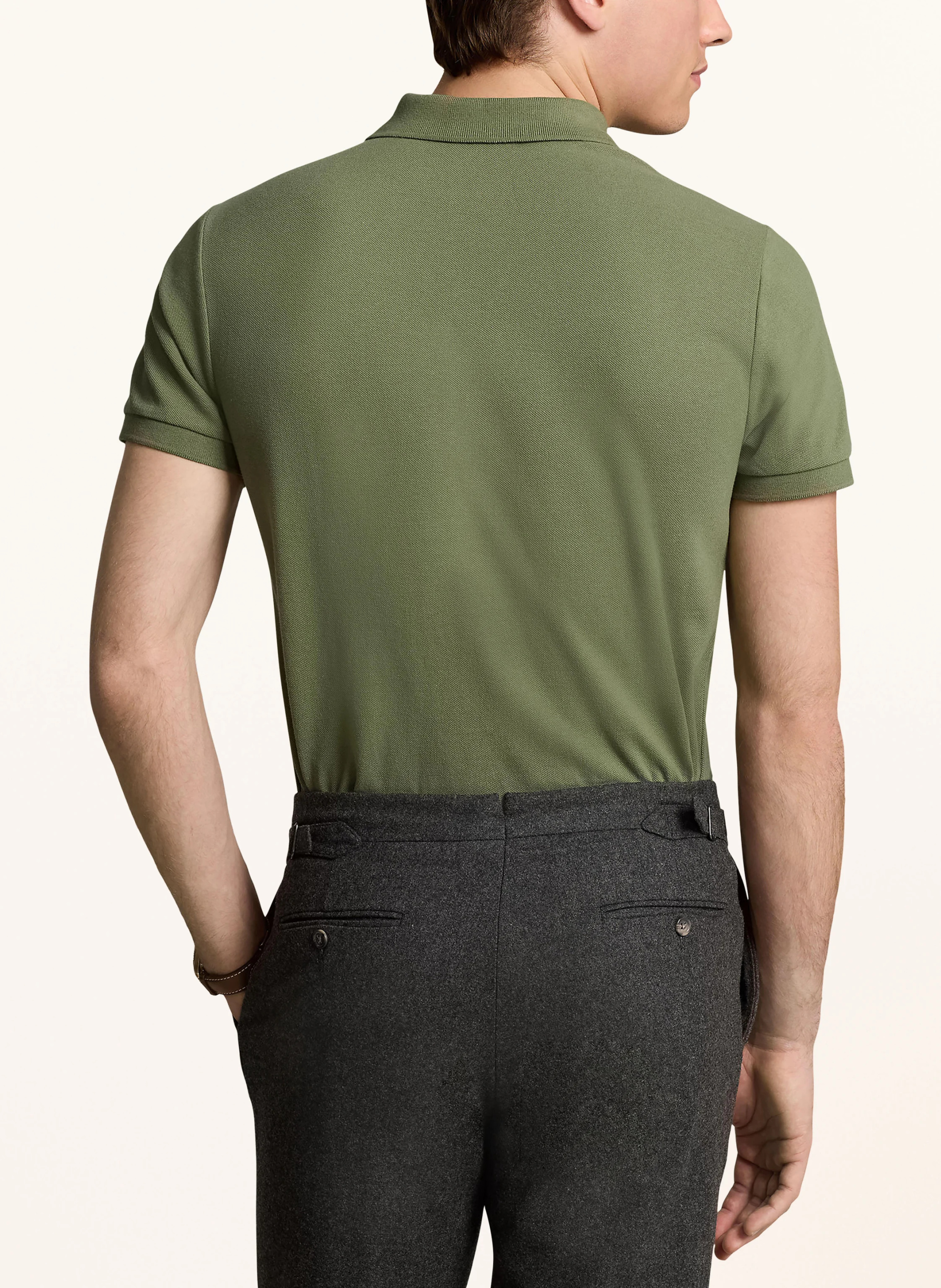 POLO RALPH LAUREN Piqué-Poloshirt Custom Slim Fit – GRÜN (2)