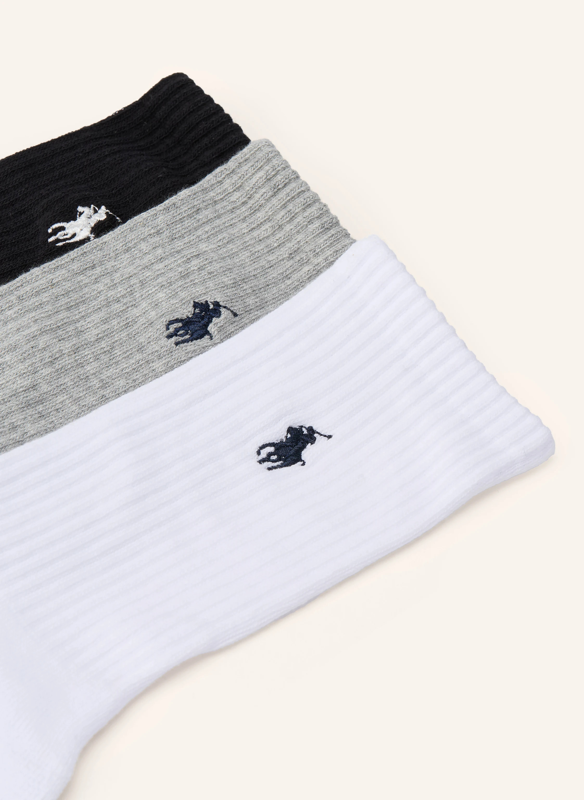 POLO RALPH LAUREN 6er-Pack Socken – SCHWARZ / GRAU / WEISS