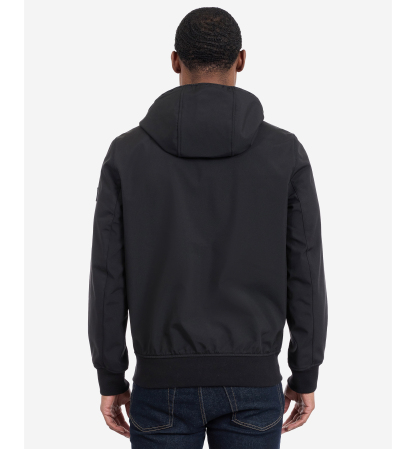 Tommy Hilfiger Men's Hooded Softshell Jacket - Black