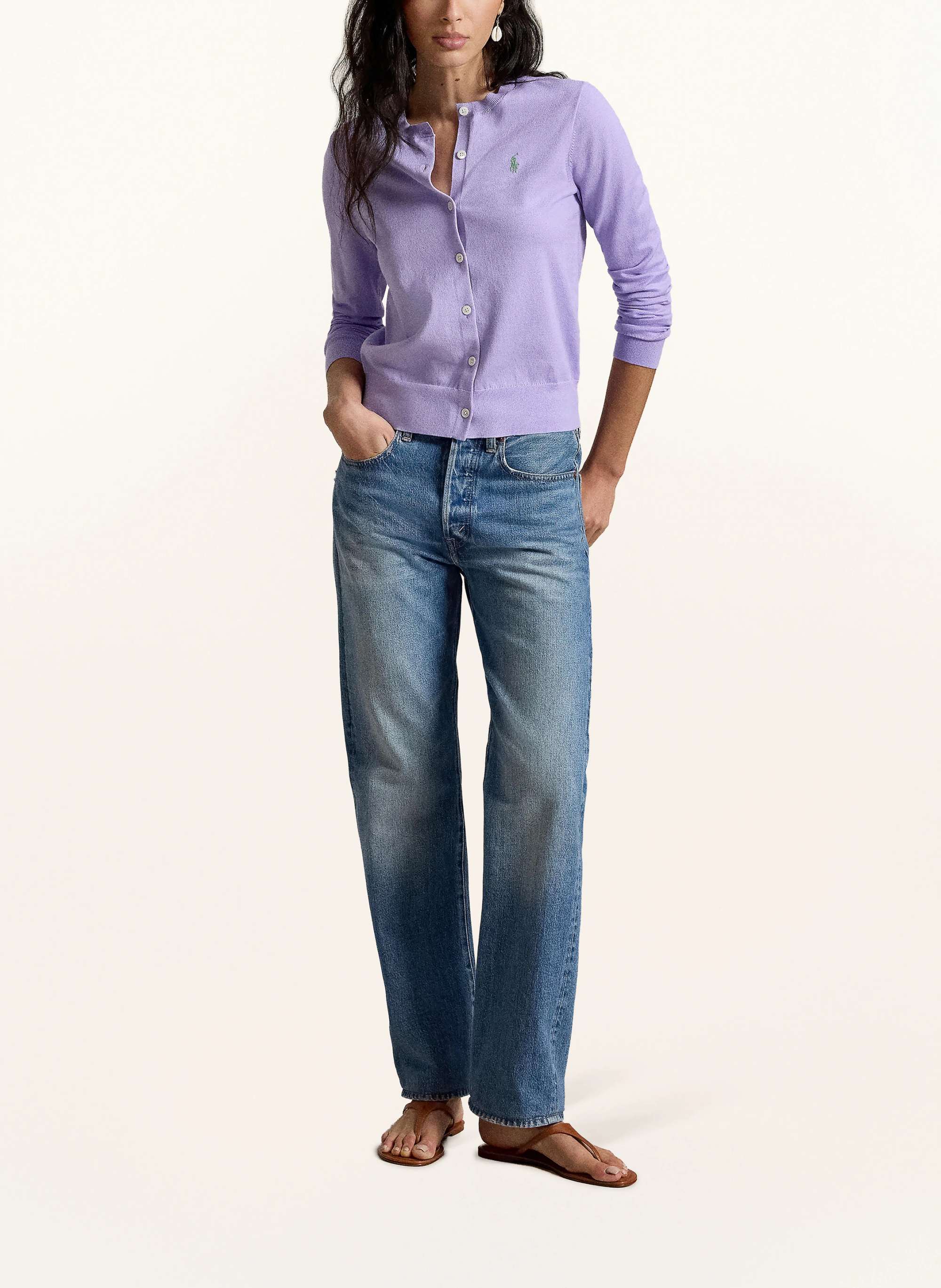 POLO RALPH LAUREN Strickjacke – HELLLILA