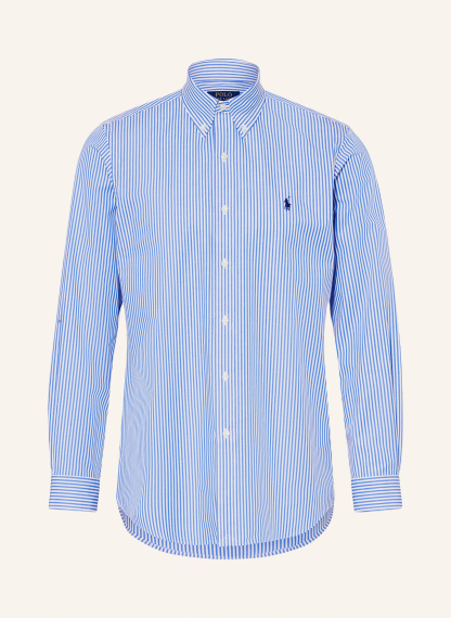 POLO RALPH LAUREN Hemd Custom Fit – WEISS / BLAU