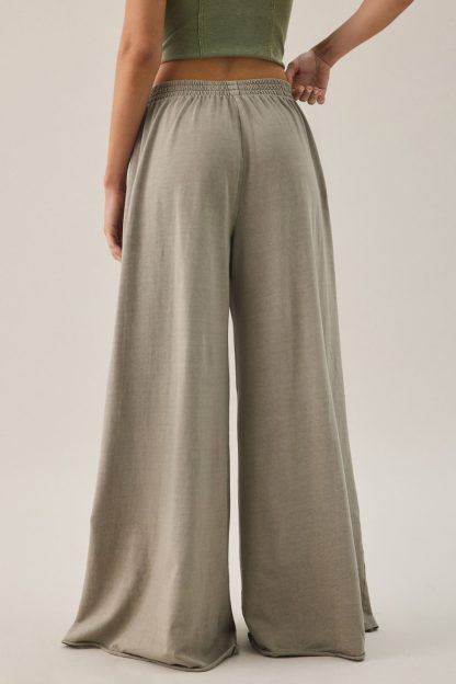 Out From Under Lived In Extreme Wide Leg Sweatpants - Stone