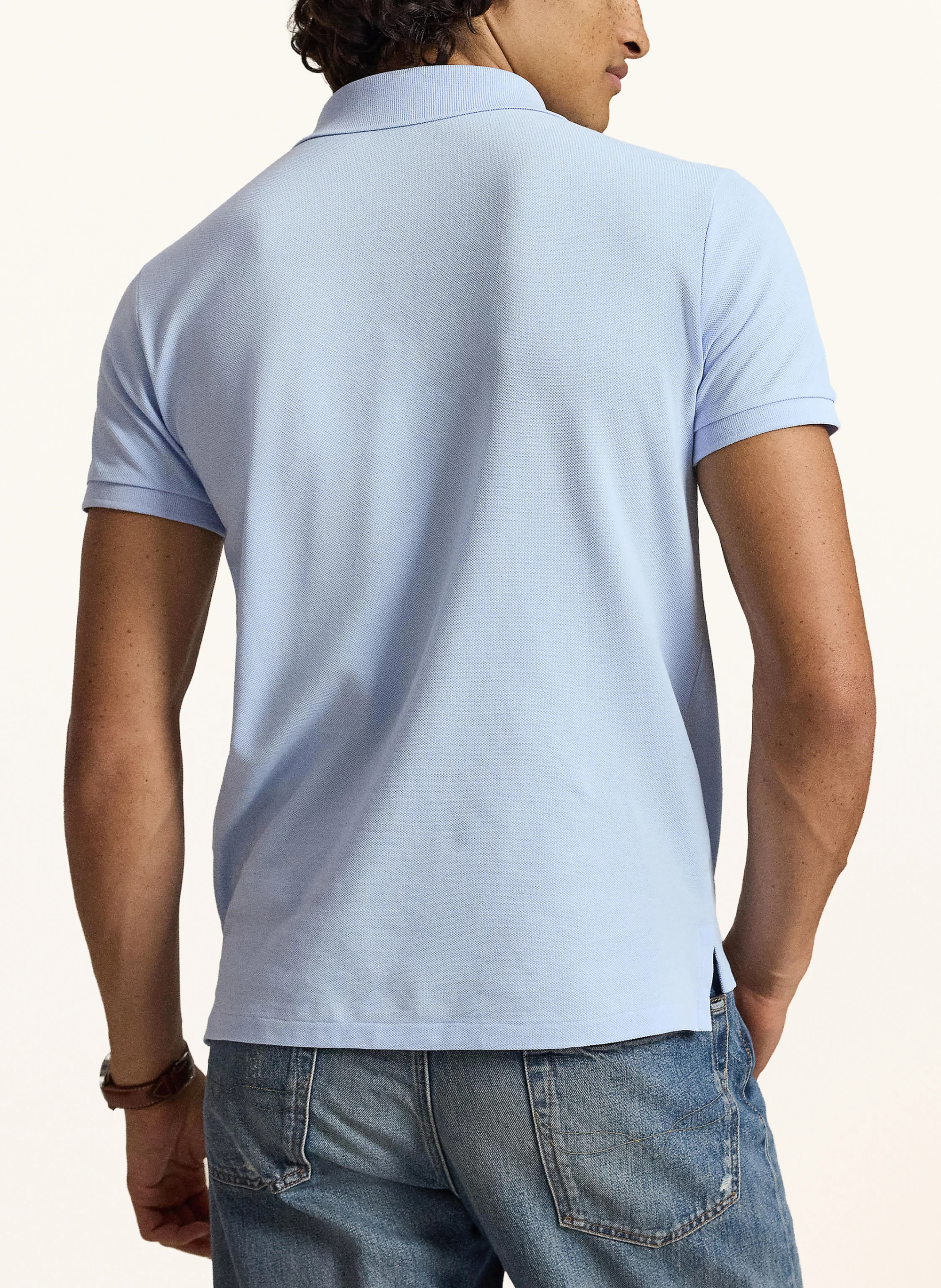 POLO RALPH LAUREN Piqué-Poloshirt Custom Slim Fit – HELLBLAU (3)