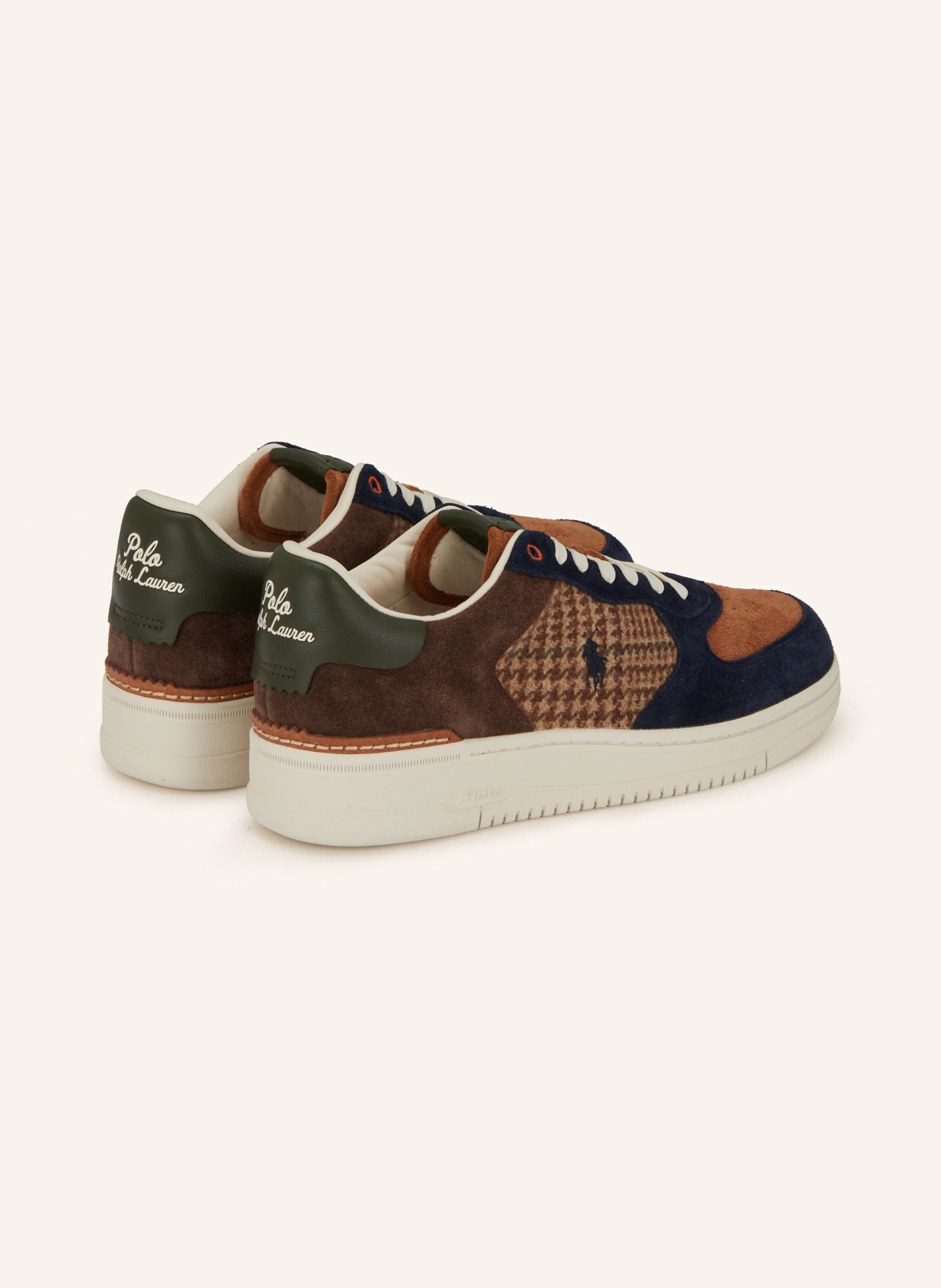 POLO RALPH LAUREN Sneaker MASTERS – DUNKELBLAU / BRAUN / KHAKI