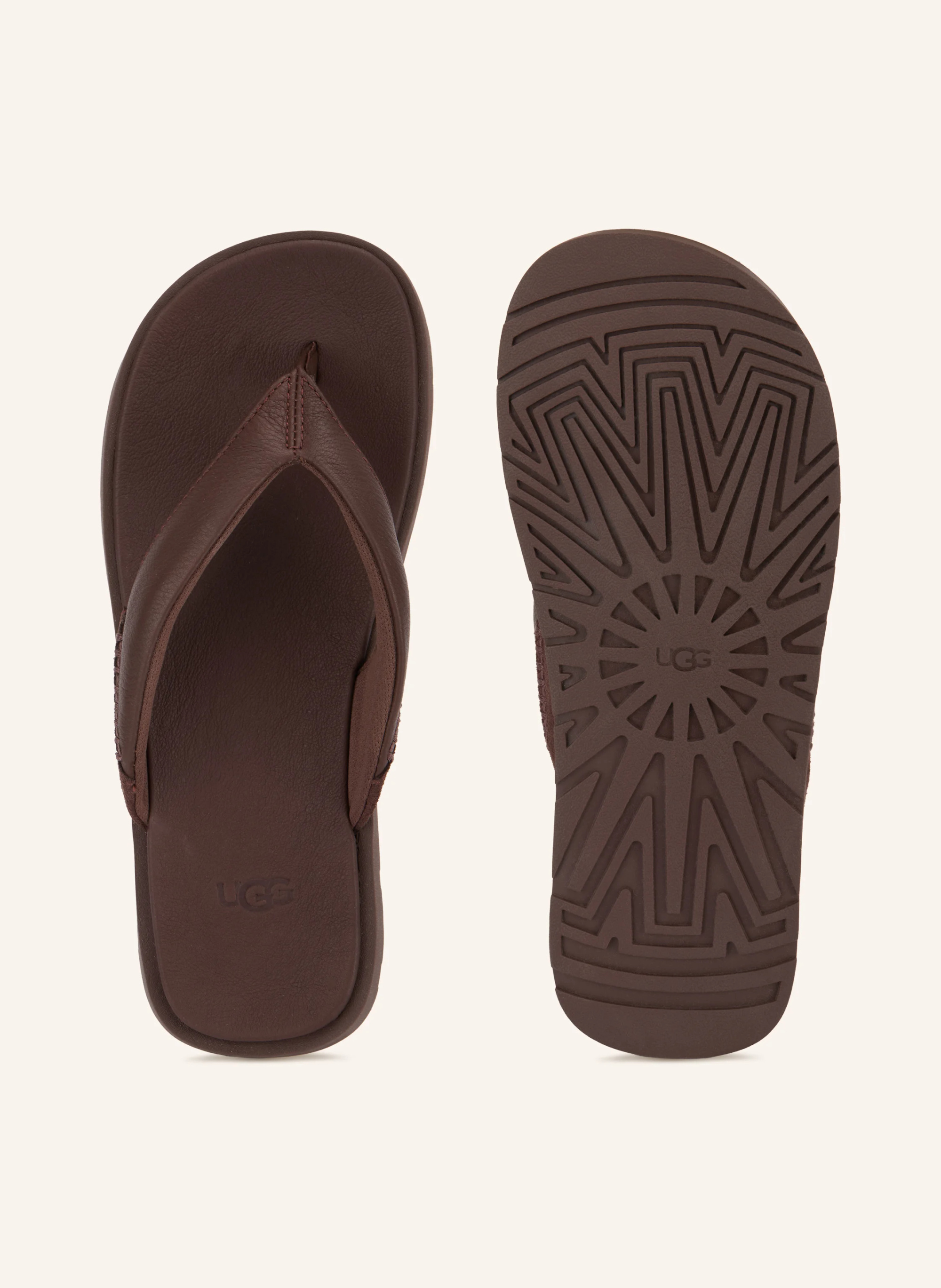UGG Zehentrenner SEASIDE 2 FLIP – DUNKELBRAUN