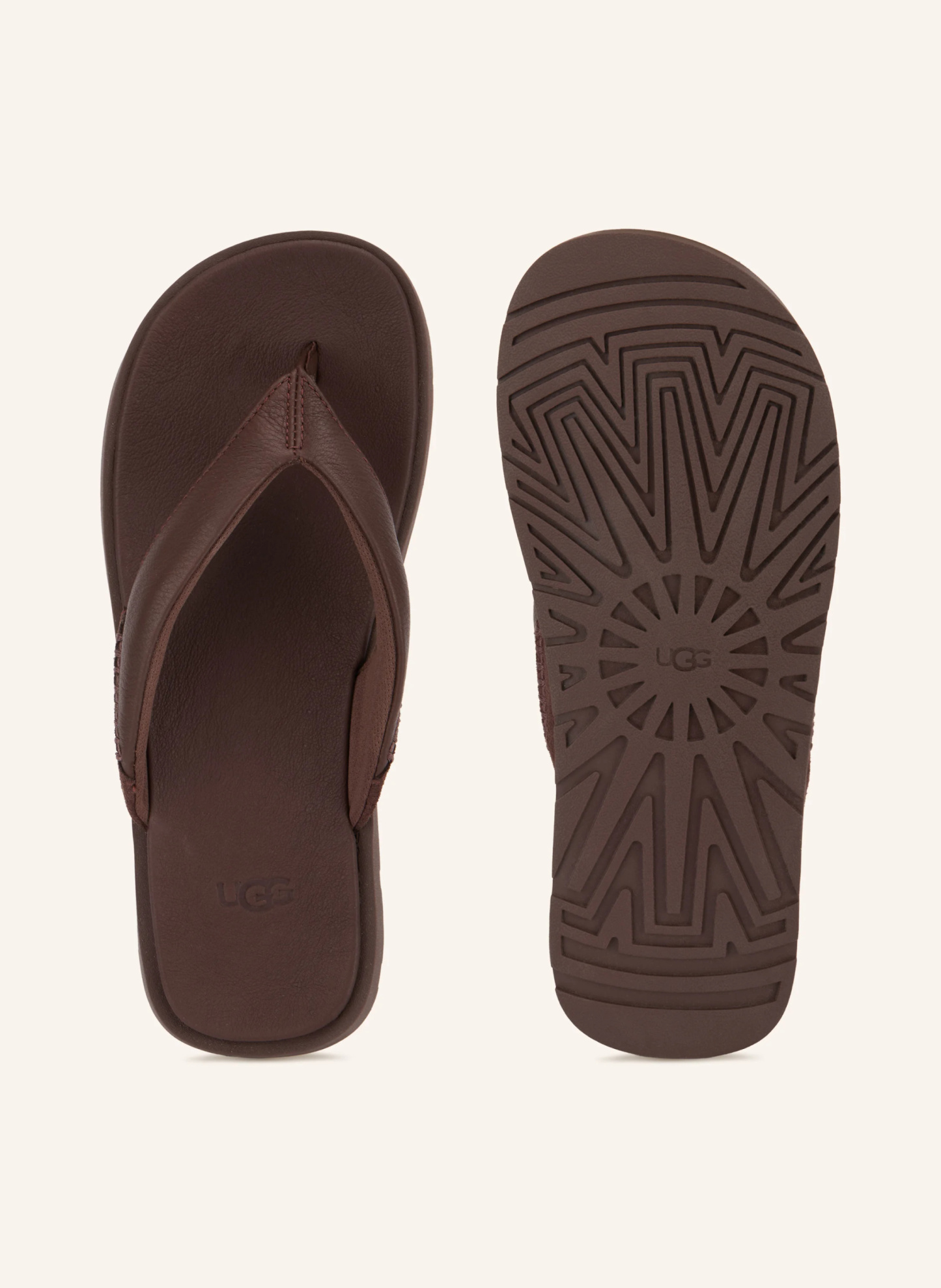 UGG Zehentrenner SEASIDE 2 FLIP – DUNKELBRAUN