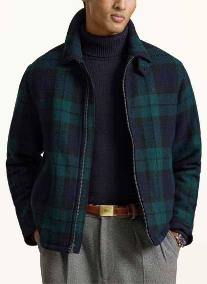POLO RALPH LAUREN Jacke – SCHWARZ / DUNKELGRÜN / DUNKELBLAU