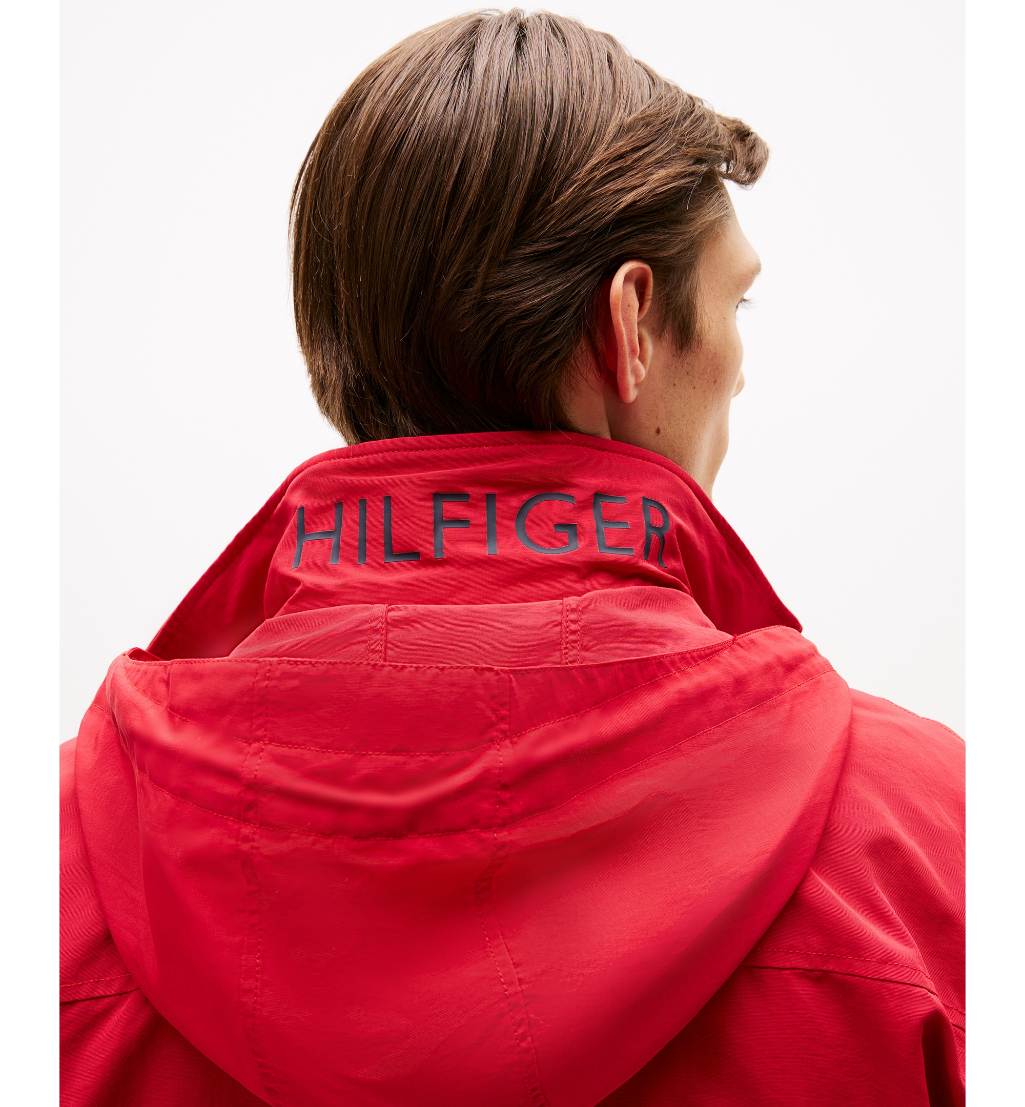 Tommy Hilfiger Men's Regatta Water Resistant Jacket - Medium Red