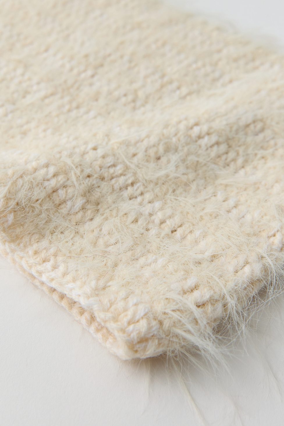 Mylo Square Beanie - Ivory