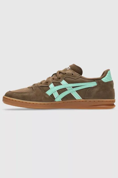 ASICS Skyhand OG Suede Sportstyle Sneakers - Brown Storm/Ice Green