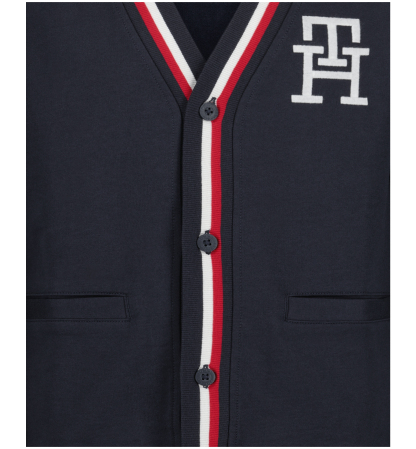 Tommy Hilfiger Boys' 8-20 Minimal V-Neck Cardigan - Navy Blazer