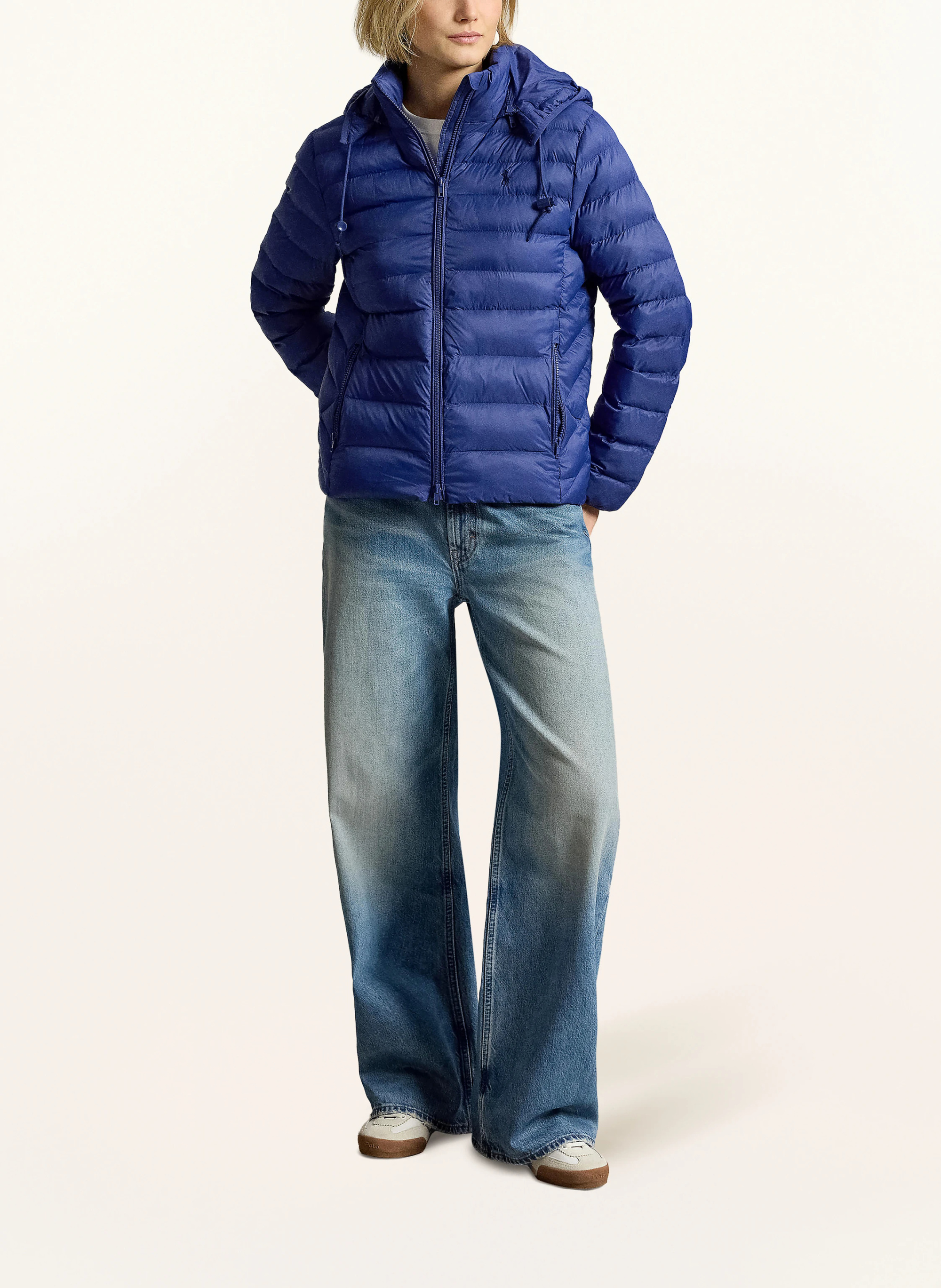 POLO RALPH LAUREN Steppjacke mit abnehmbarer Kapuze – BLAU