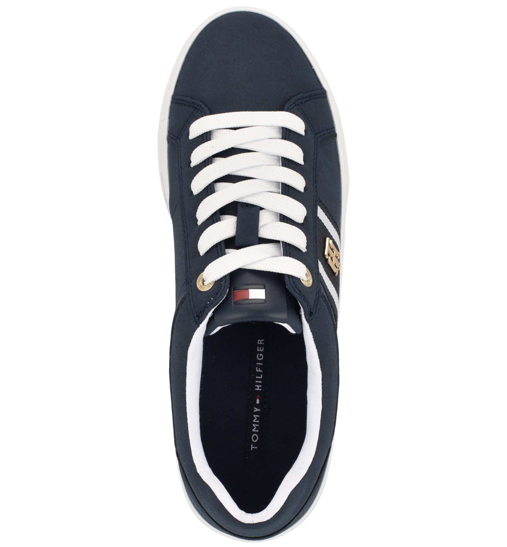 Tommy Hilfiger Women's Badria Logo Platform Sneakers - Dark Blue/White