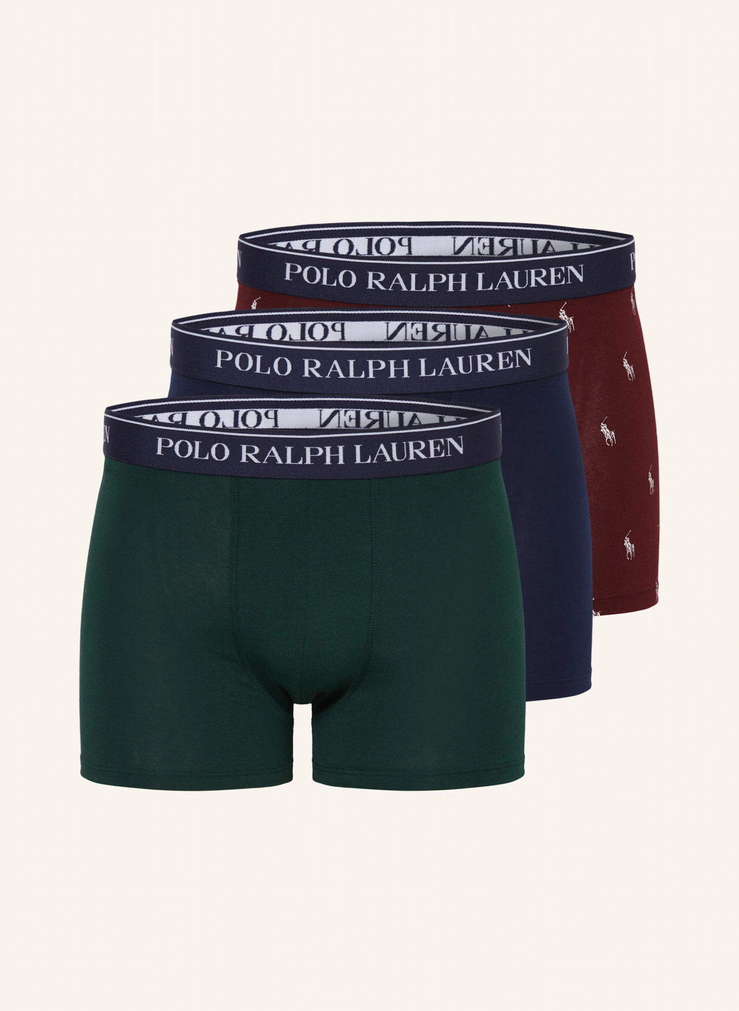 POLO RALPH LAUREN 3er-Pack Boxershorts – 159 3PK CR NVY/COL GRN/HVD WN AOPP