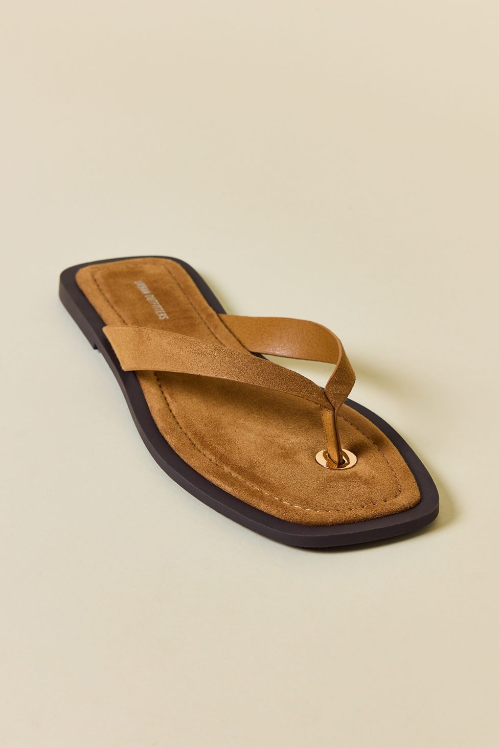 UO Sabrina Suede Thong Sandals - Tan