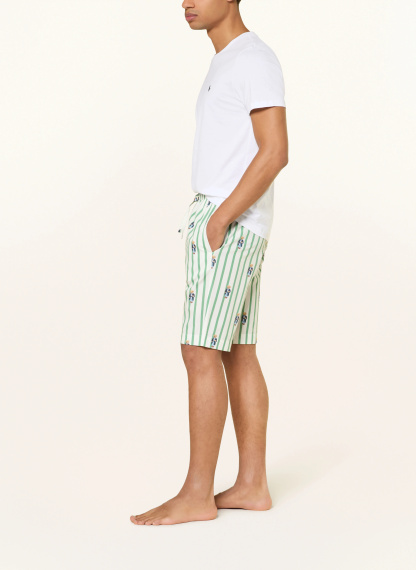 POLO RALPH LAUREN Lounge-Shorts – WEISS / GRÜN