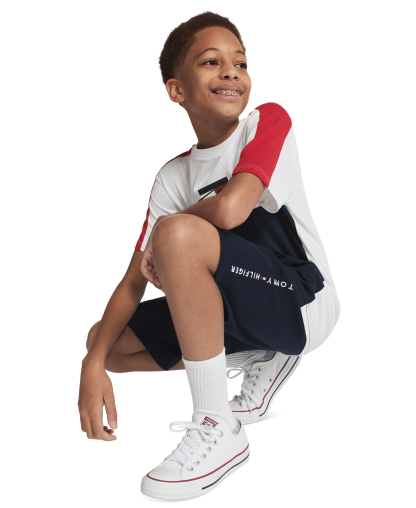 Tommy Hilfiger Boys' 8-20 Signature Sport Short-Sleeve T-Shirt - Fresh White