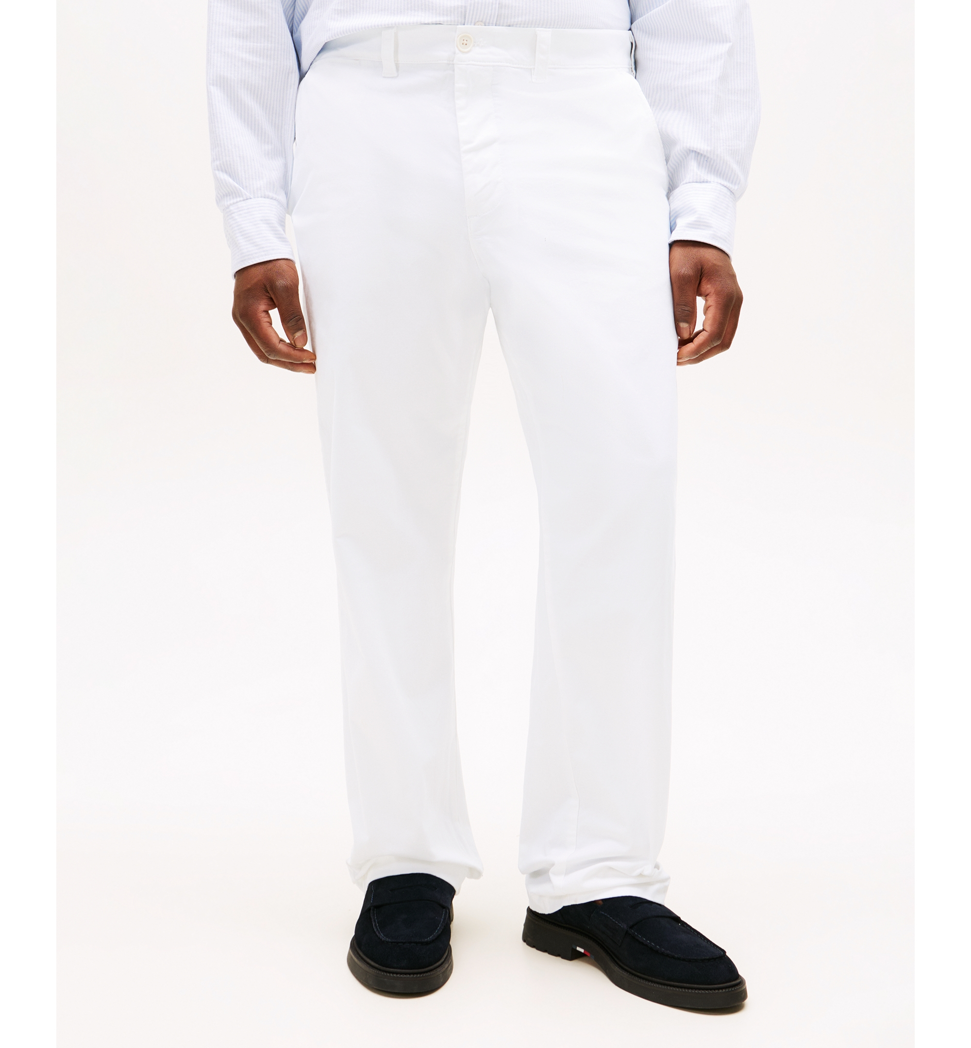 Tommy Hilfiger Men's Big & Tall TH Flex Stretch Custom-Fit Chino Pants - Bright White