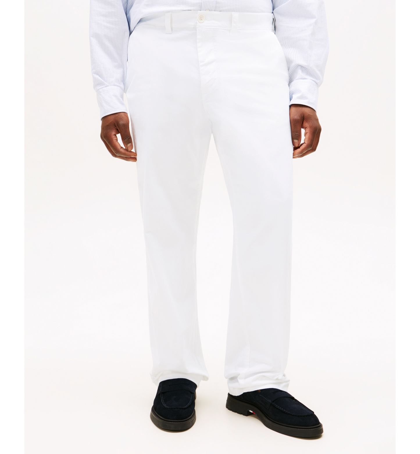 Tommy Hilfiger Men's Big & Tall TH Flex Stretch Custom-Fit Chino Pants - Bright White