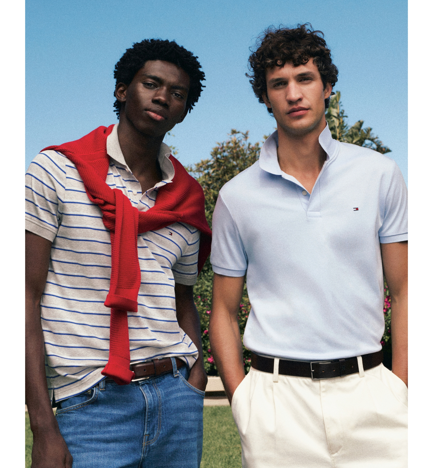 Tommy Hilfiger Men's Regular-Fit Smooth Touch Liquid Cotton Polo Shirts - Breezy Blue