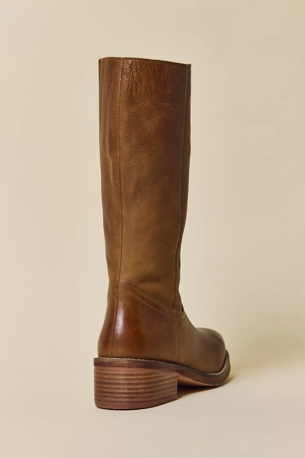 UO Leather Pull-On Boots - Tan