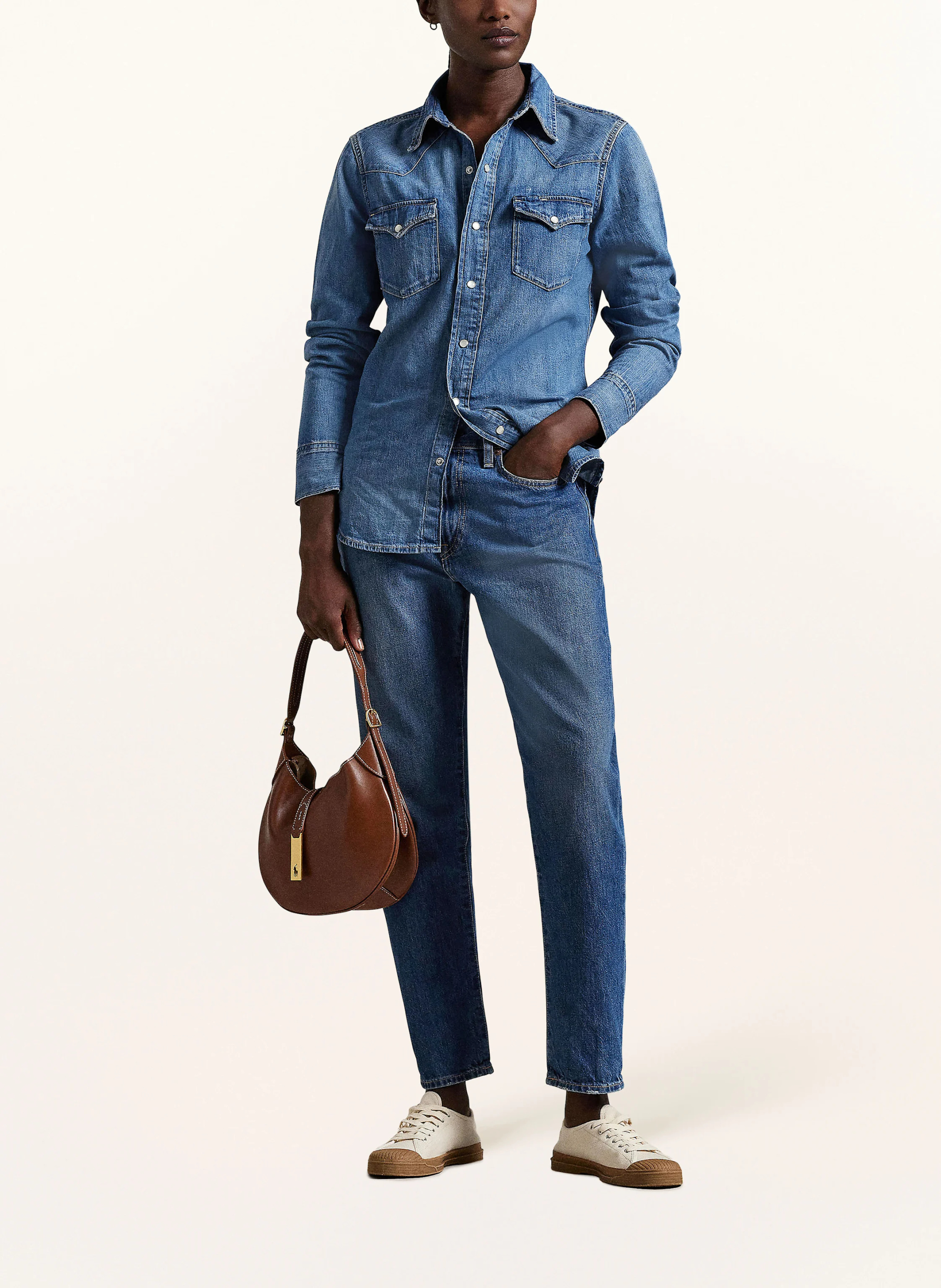 POLO RALPH LAUREN Jeansbluse – BLAU