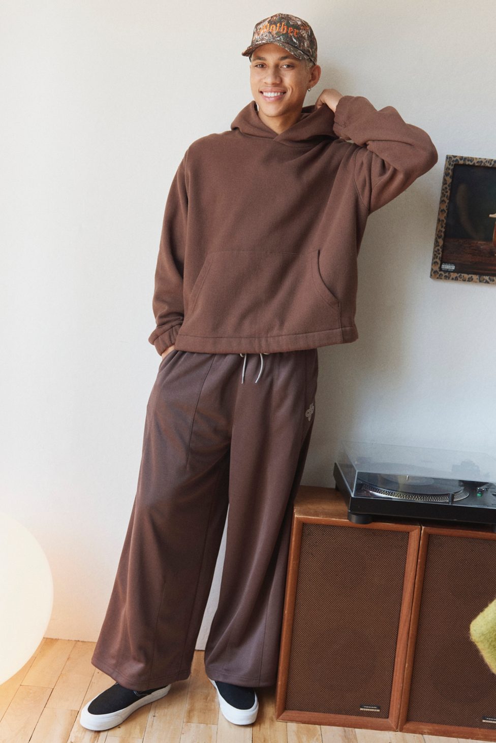 Standard Cloth Jump Shot Hoodie Sweatshirt - Brown