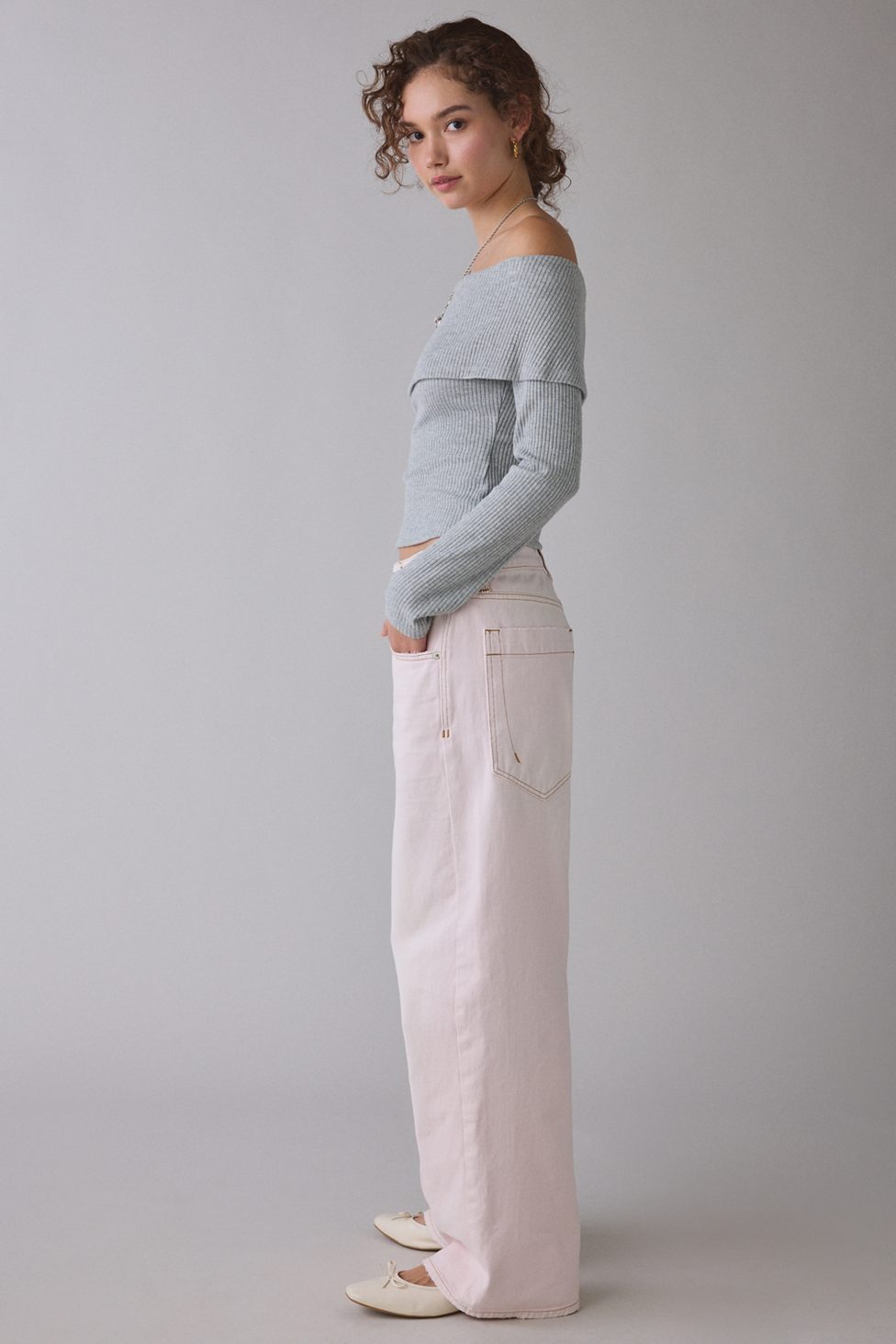 BDG Jaya Baggy Boyfriend Jeans - Pink
