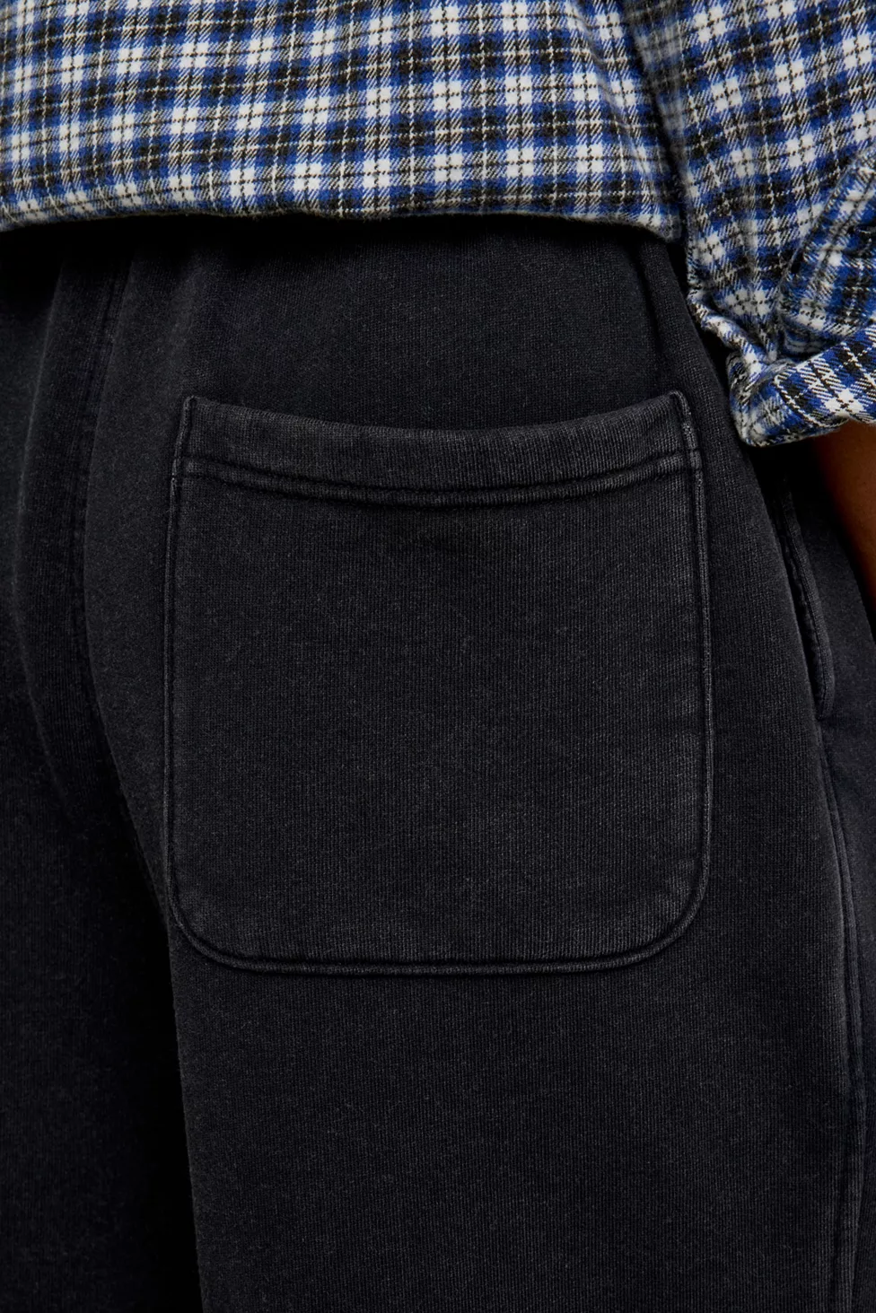 Standard Cloth Flare Sweatpants - Washed Black