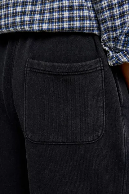 Standard Cloth Flare Sweatpants - Washed Black