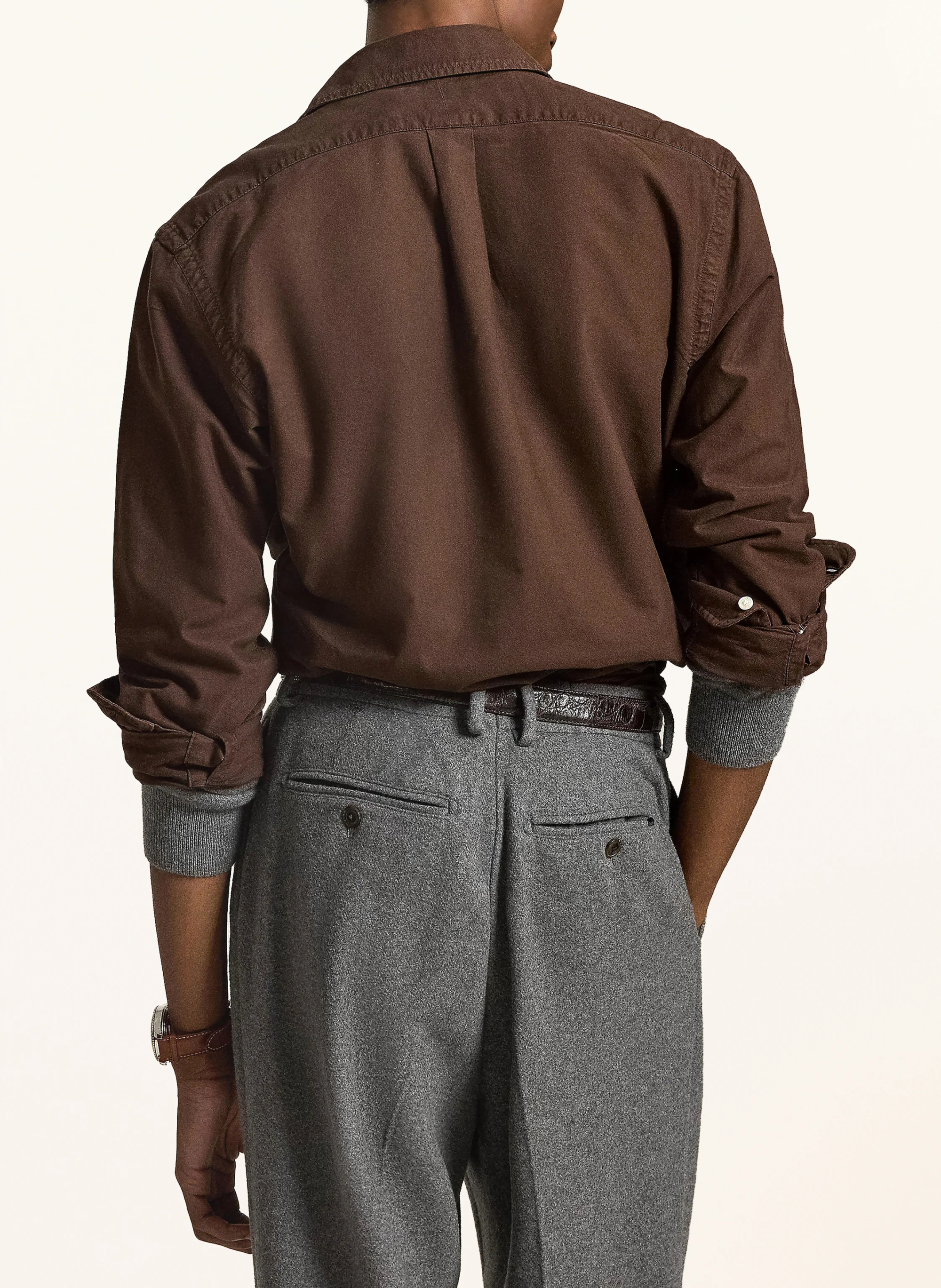 POLO RALPH LAUREN Oxfordhemd Custom Fit – DUNKELBRAUN (1)