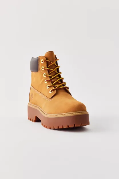 Timberland Women's Stone Street 6-Inch Platform Waterproof Boots - Wheat