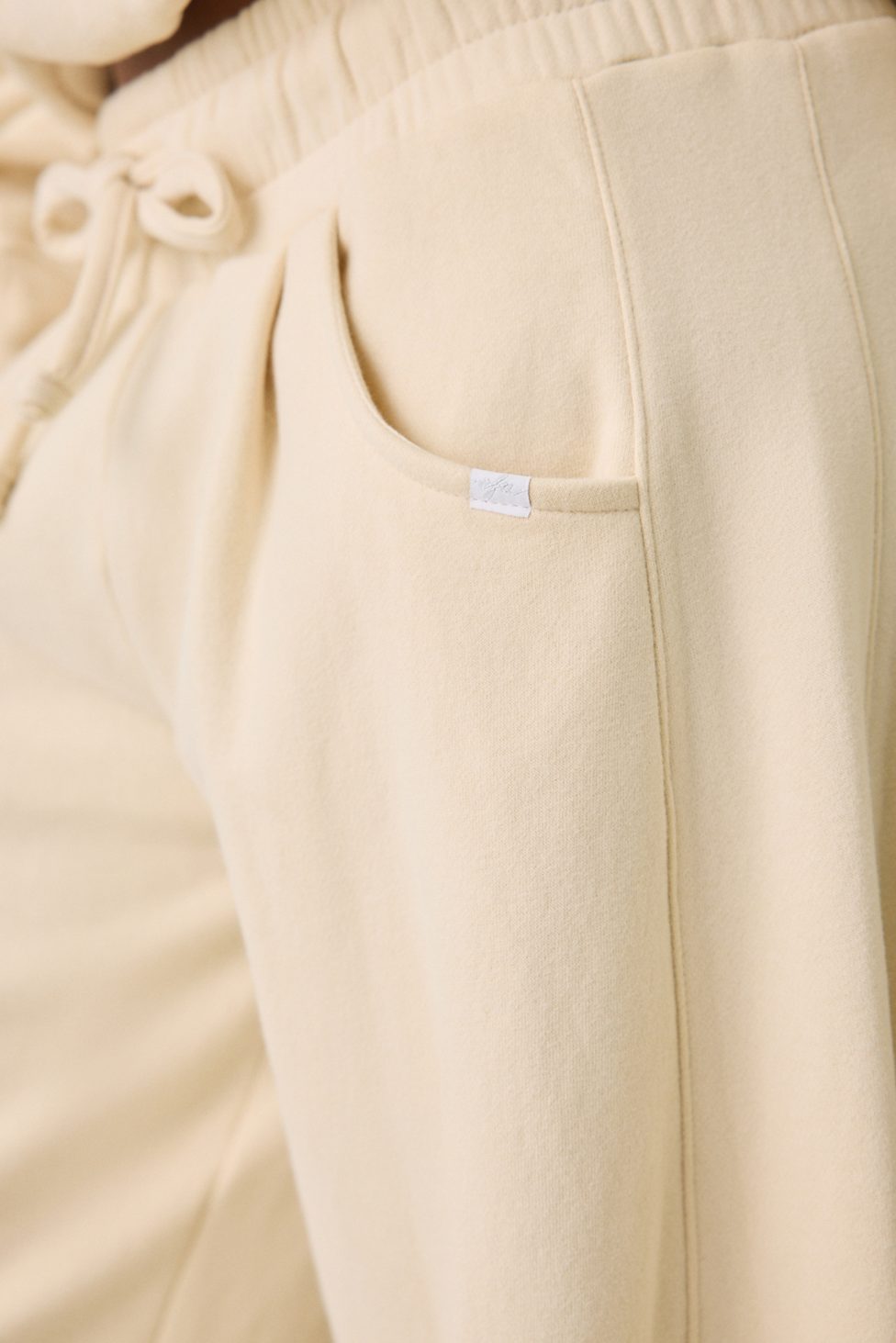 Out From Under Essential Barrel Leg Full Length Sweatpants - Oyster