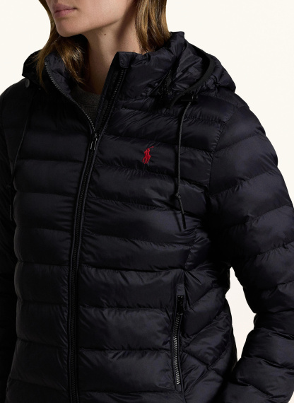 POLO RALPH LAUREN Steppjacke mit abnehmbarer Kapuze – SCHWARZ