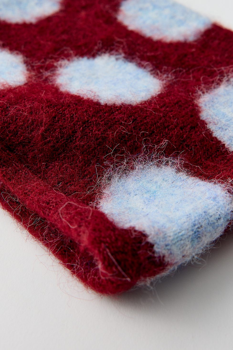 Mylo Polka Dot Square Beanie - Maroon