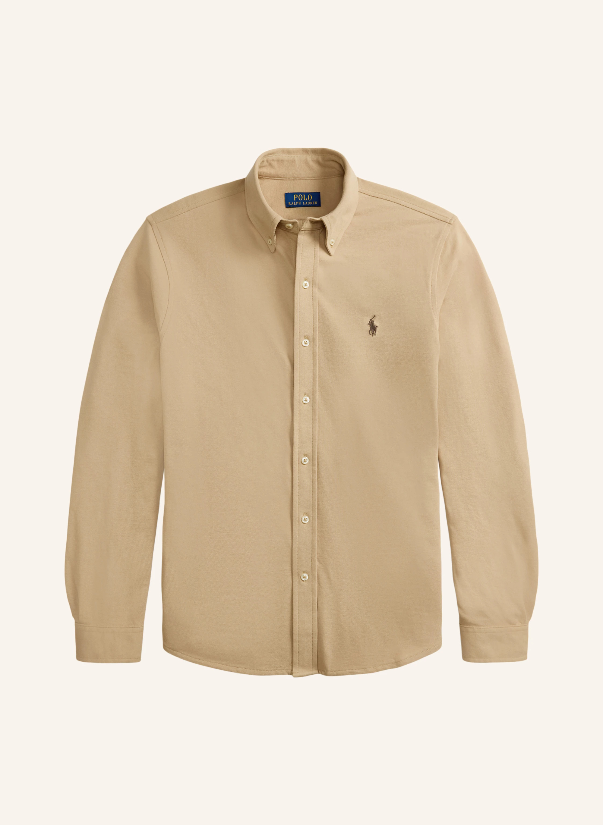 POLO RALPH LAUREN Piqué-Hemd Custom Fit – KHAKI