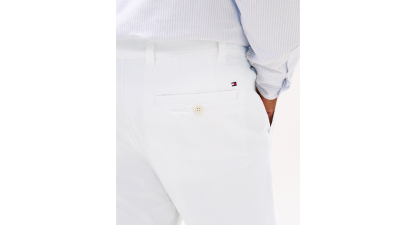 Tommy Hilfiger Men's Big & Tall TH Flex Stretch Custom-Fit Chino Pants - Bright White