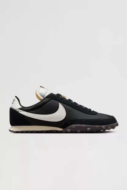 Nike Men's Waffle Racer Sneakers - Black/Sail-Coconut Milk-G