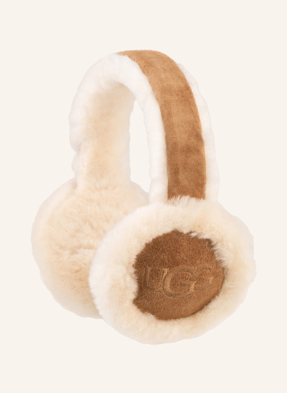 UGG Ohrenwärmer mit Echtfell – CREME