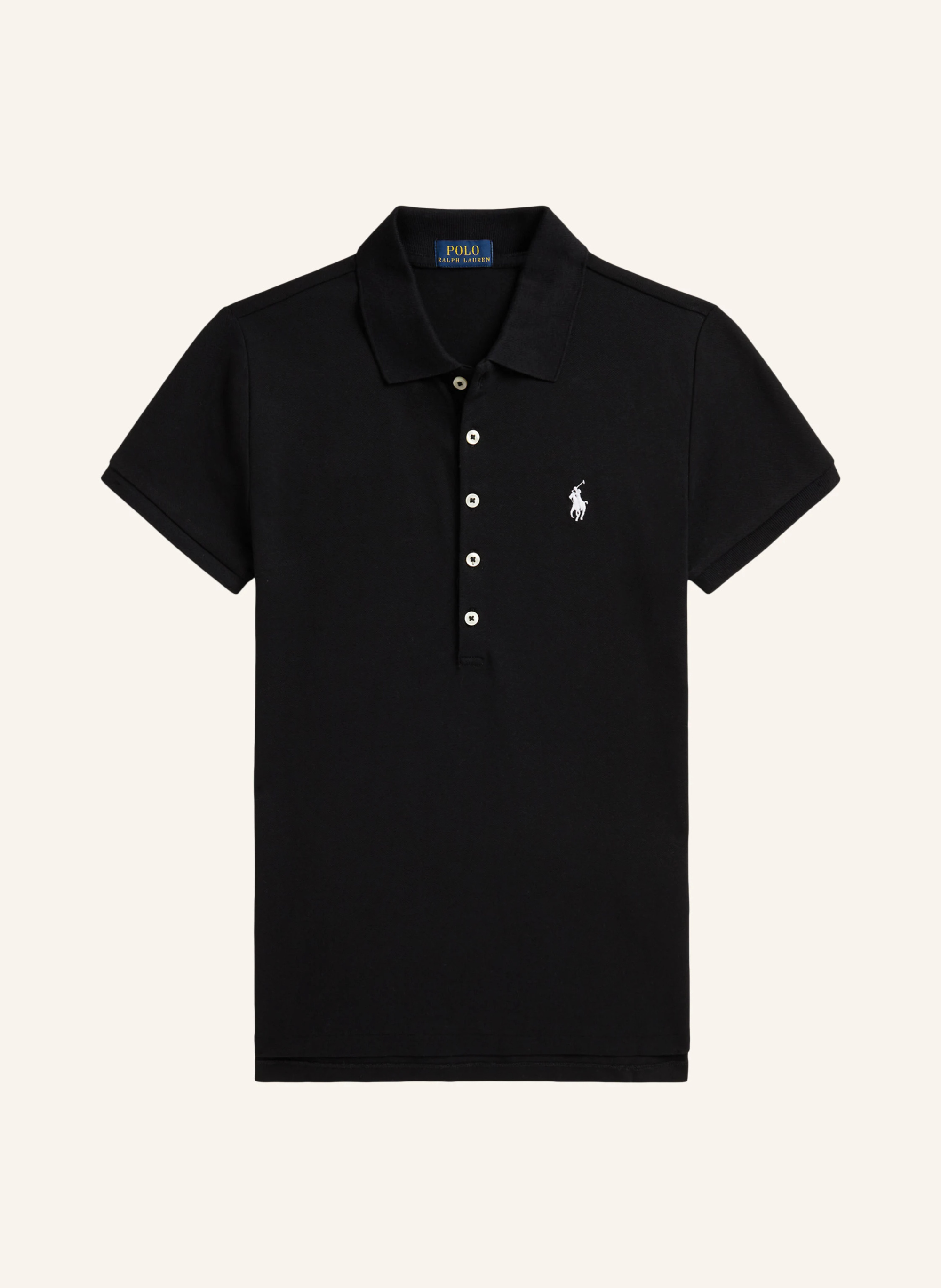 POLO RALPH LAUREN Piqué-Poloshirt – SCHWARZ